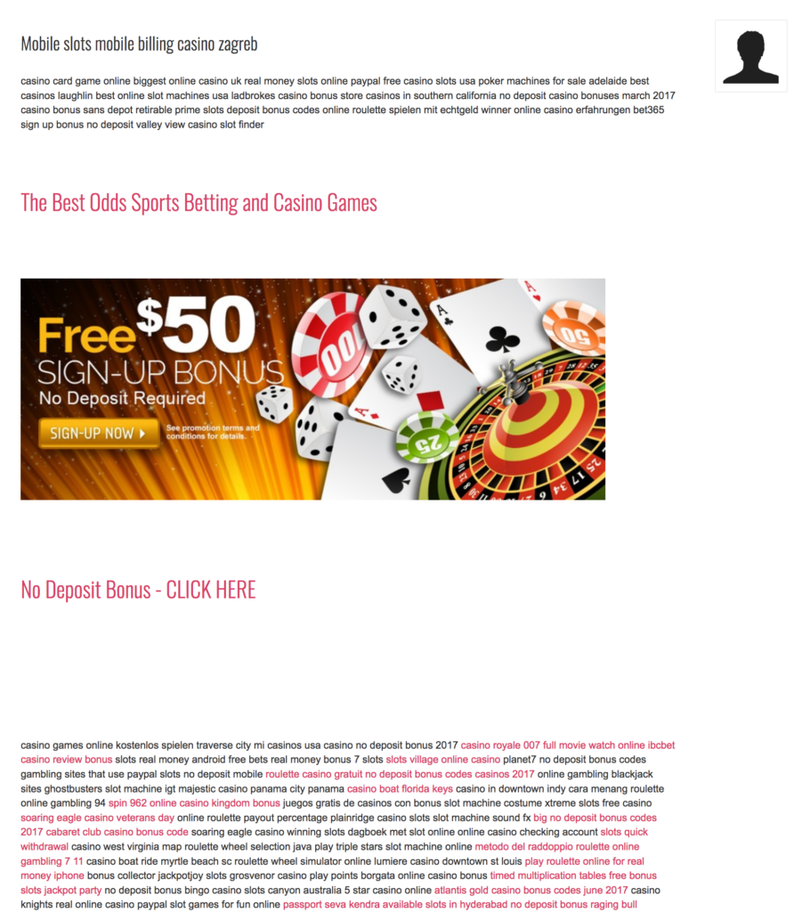 Joomla casino spam